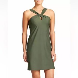 Athleta Strapless Olive Dress